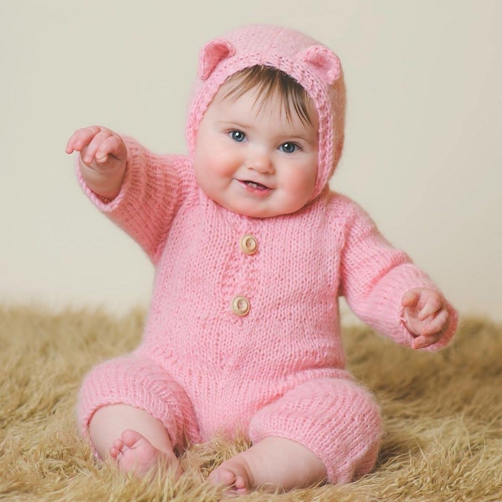 Pink Bear Sitter Outfit Photoprop
